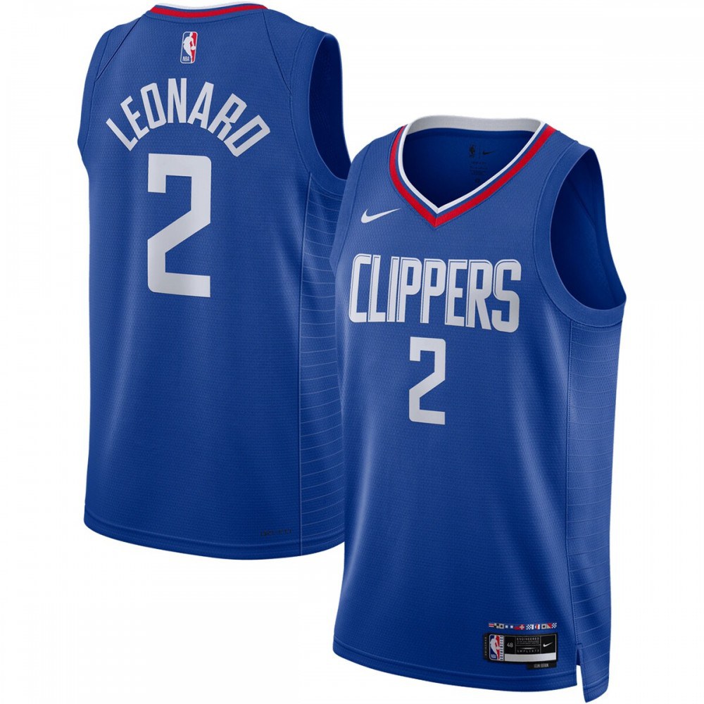 Kawhi Leonard LA Clippers Unisex 2022/23 Swingman Jersey - Icon Edition - Royal-Pro Kit Vault | Brand New 26/27 Sports Jerseys
